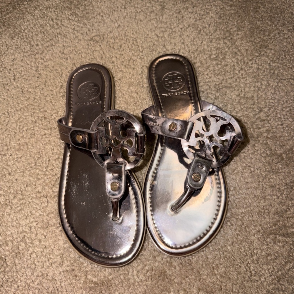Tory Burch Metallic Sandals